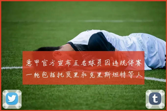 意甲官方宣布五名球员因违规停赛一轮包括托莫里和克里斯坦特等人